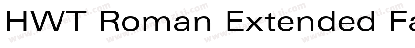 HWT Roman Extended Fatface字体转换